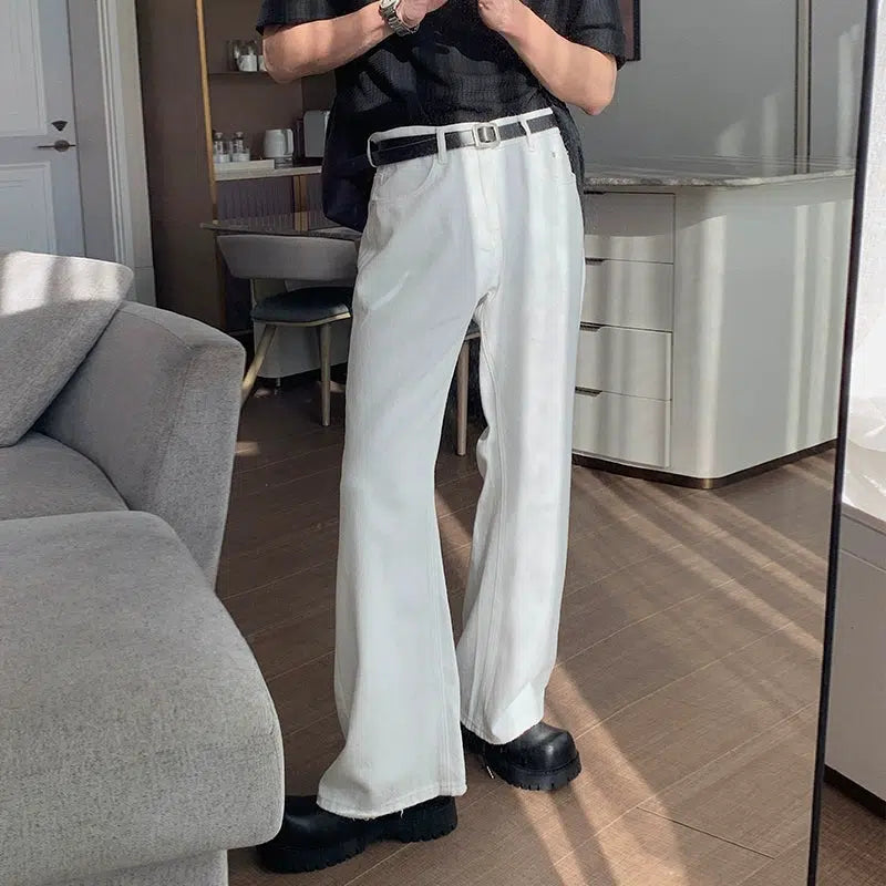 Flared Straight-leg Jeans