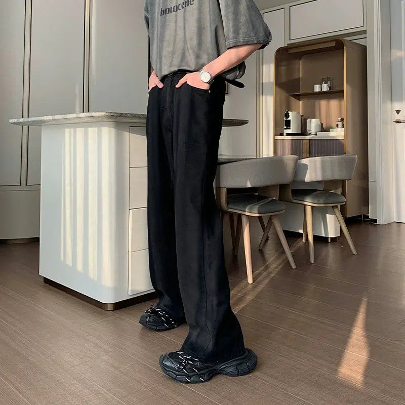 Flared Straight-leg Jeans