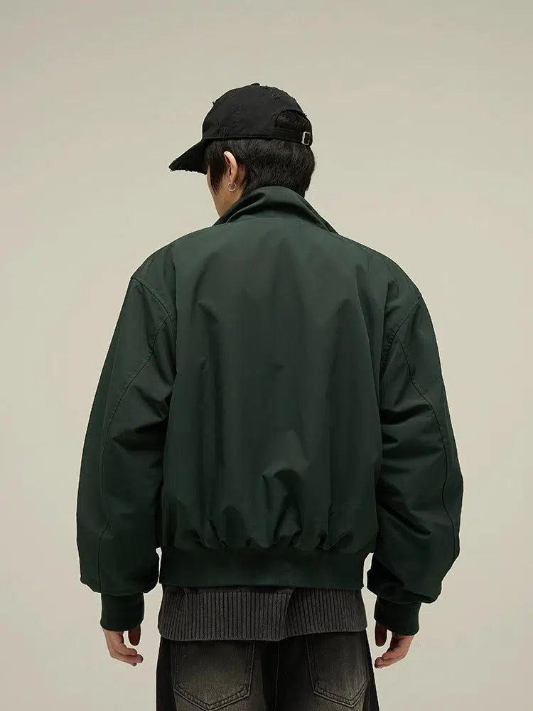 Fleece Double-sided Bomber Jacket