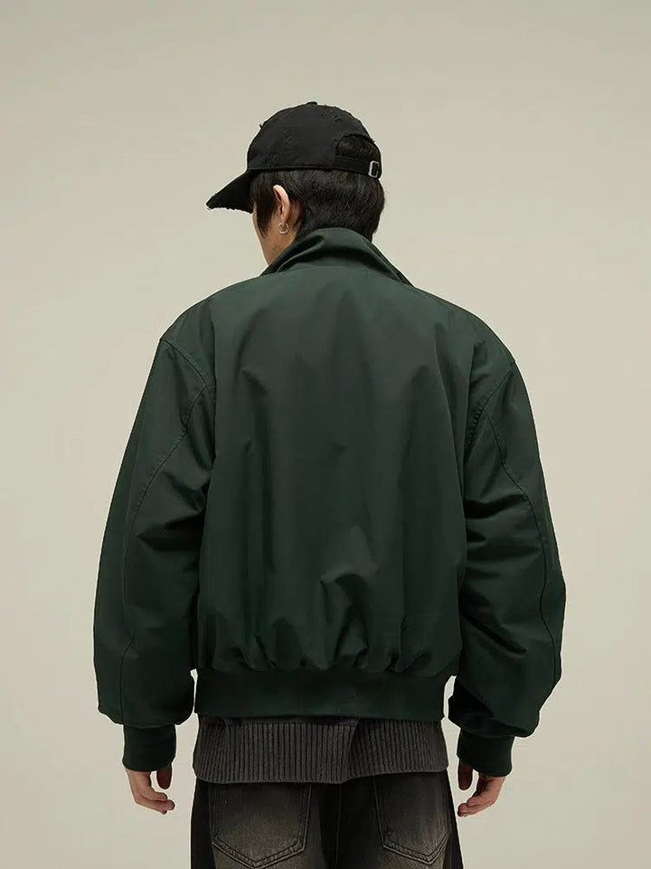 Fleece Double-sided Bomber Jacket