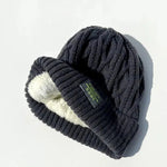 Fleece Lining Knit Beanie