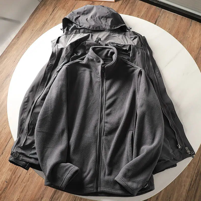 Fleece Polar Detachable Hooded Waterproof Jackets