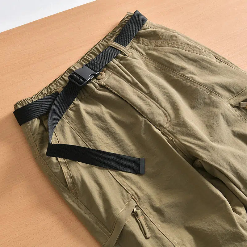 Fleece Straight-leg Cargo Pants