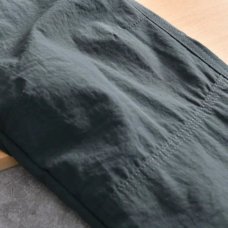 Fleece Straight-leg Cargo Pants