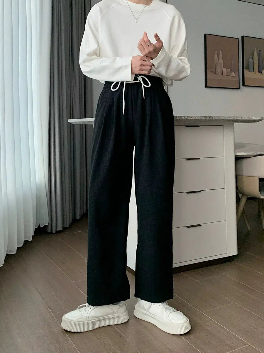 Fleece Wide-leg Sweatpants