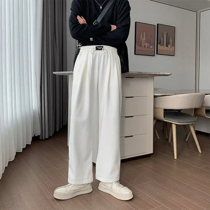 Fleece Wide-leg Sweatpants