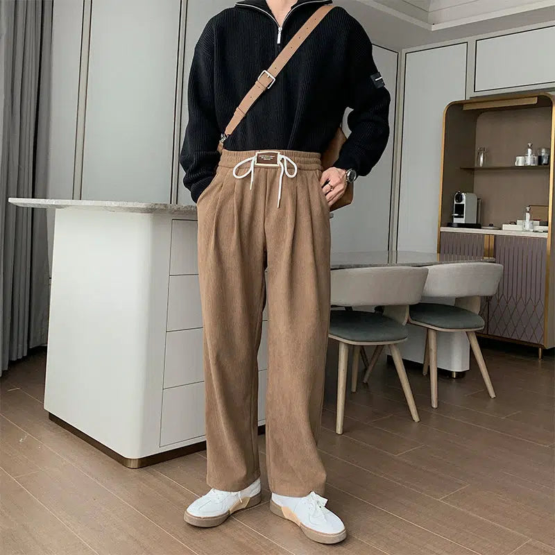 Fleece Wide-leg Sweatpants