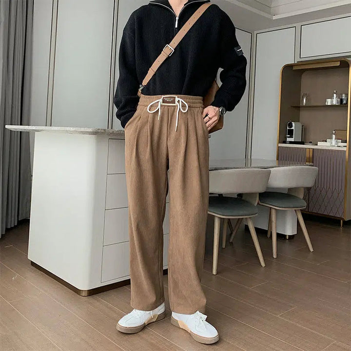 Fleece Wide-leg Sweatpants