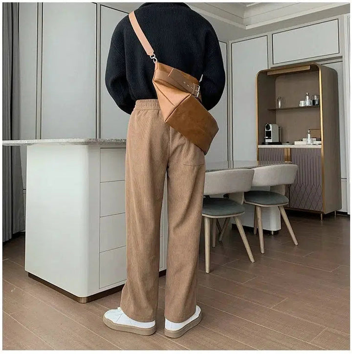 Fleece Wide-leg Sweatpants