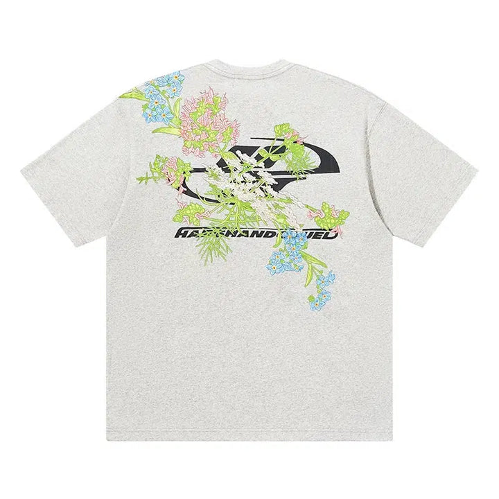 Floral Graphic Short-sleeved T-shirt