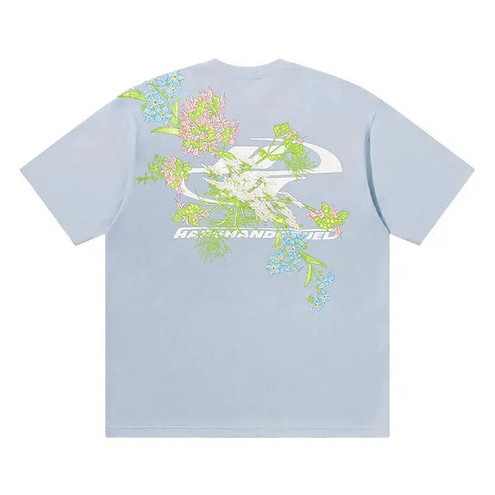 Floral Graphic Short-sleeved T-shirt