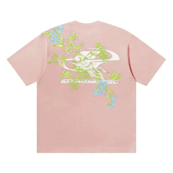 Floral Graphic Short-sleeved T-shirt