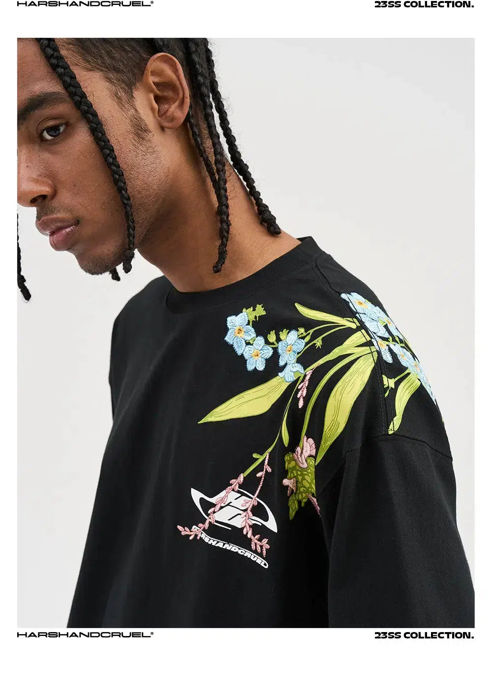Floral Graphic Short-sleeved T-shirt