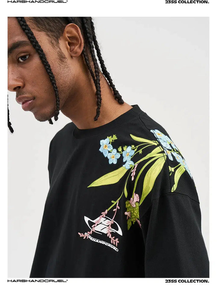 Floral Graphic Short-sleeved T-shirt