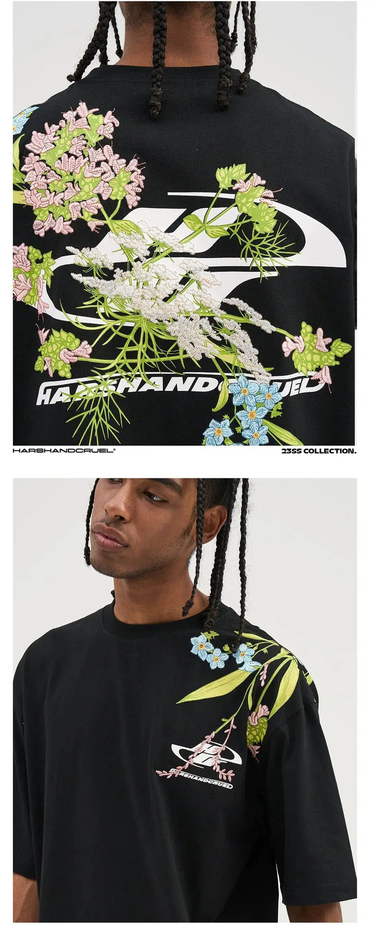 Floral Graphic Short-sleeved T-shirt