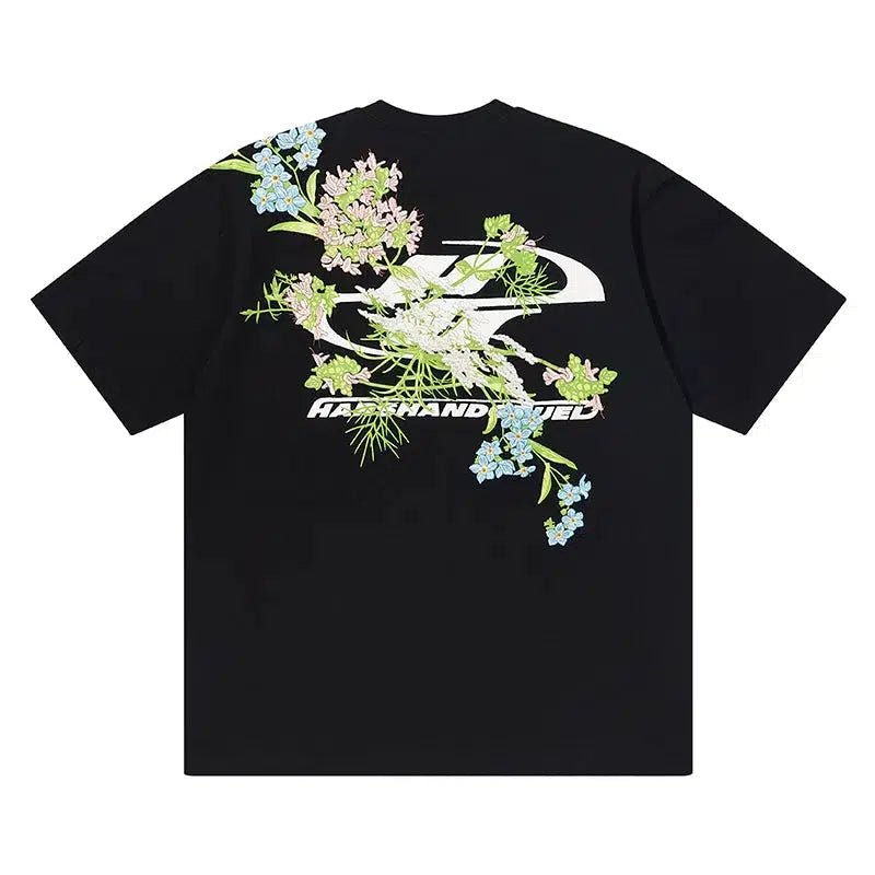 Floral Graphic Short-sleeved T-shirt