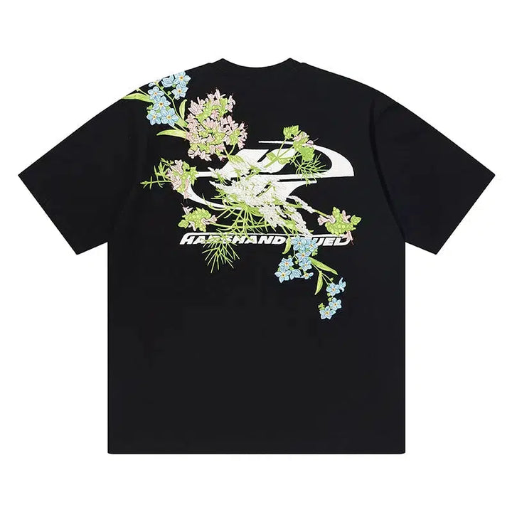 Floral Graphic Short-sleeved T-shirt