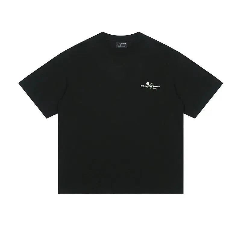 Floral Graphic Slogan T-shirt