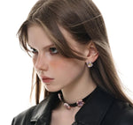 Floral Leather Necklace