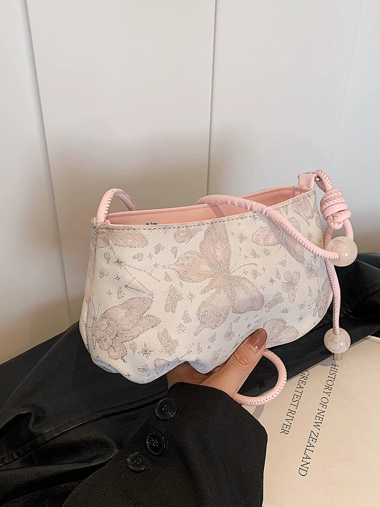 Floral Pattern Shoulder Bag