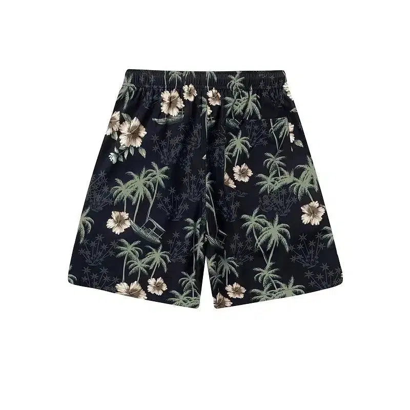 Floral Print Beach Shorts