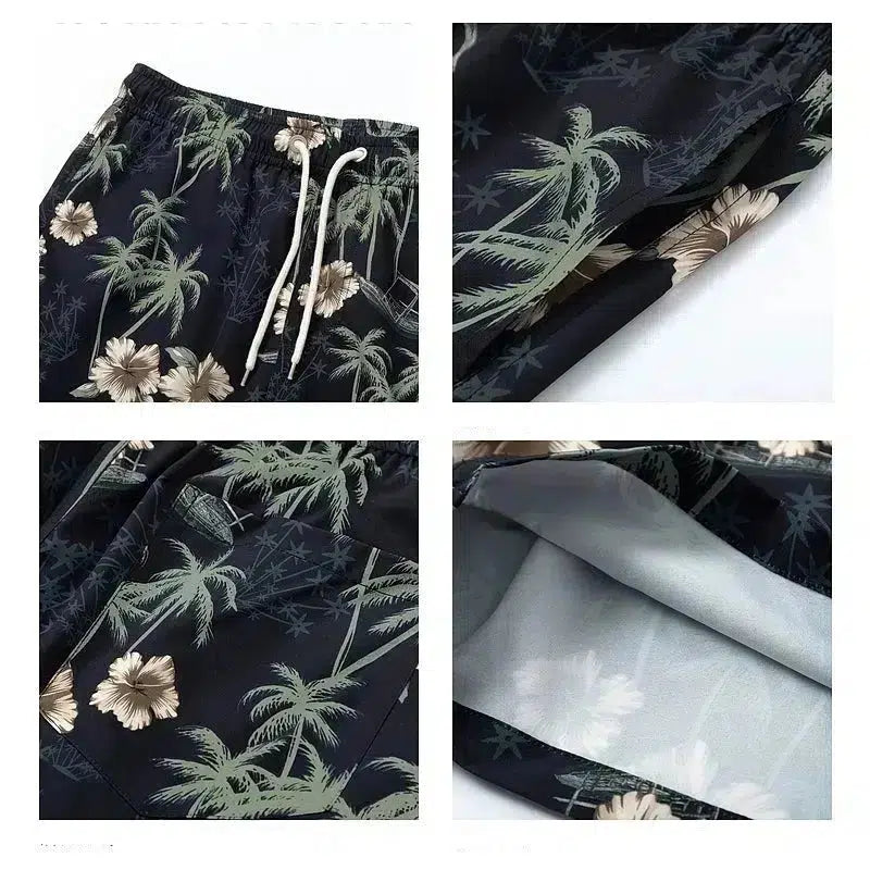 Floral Print Beach Shorts