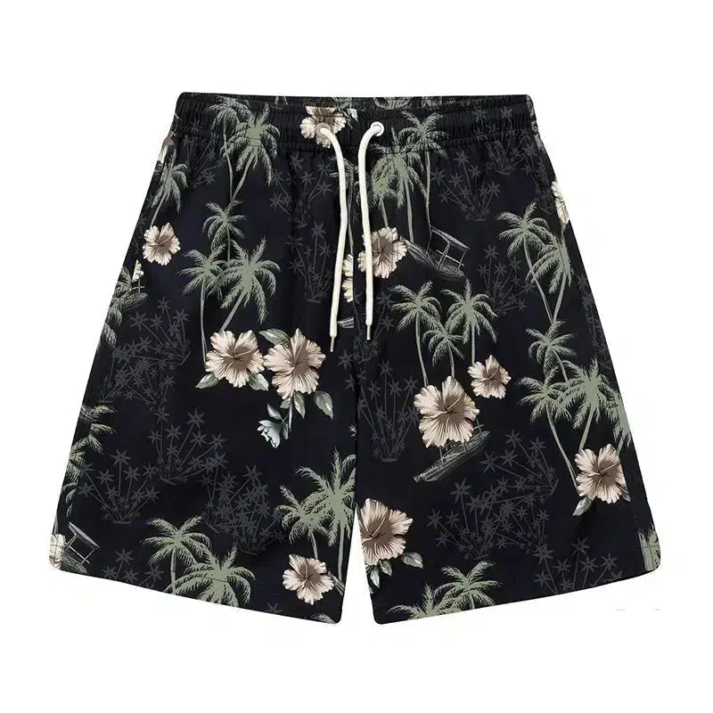 Floral Print Beach Shorts