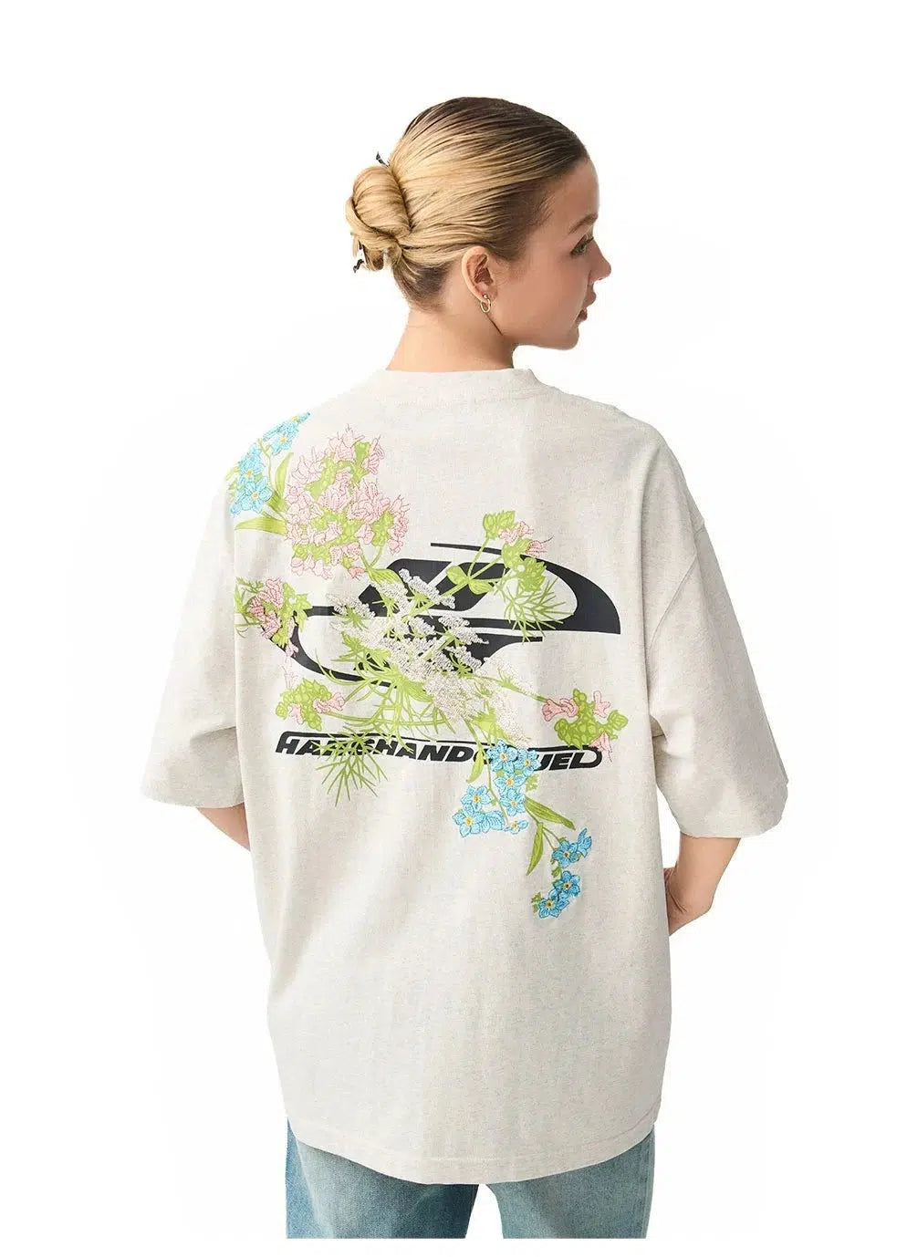 Floral Print Crew Neck T-shirt
