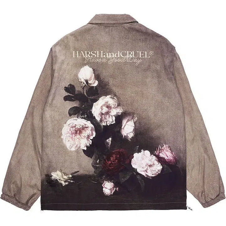 Floral Print Retro Jacket