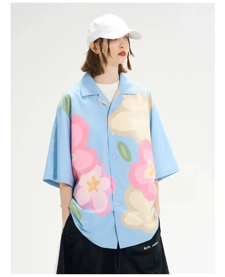 Floral Print Short Sleeve Shirt