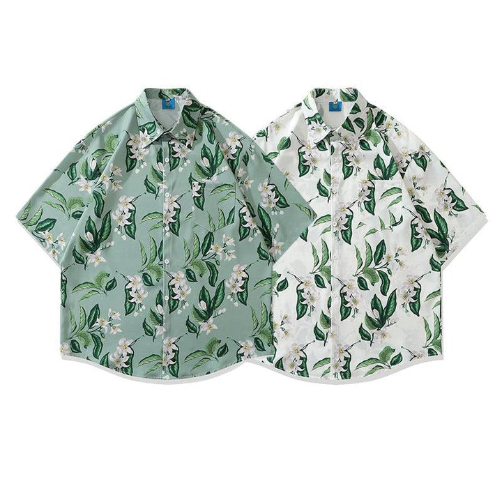 Floral Print Short-sleeved Shirt