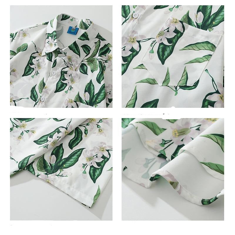 Floral Print Short-sleeved Shirt