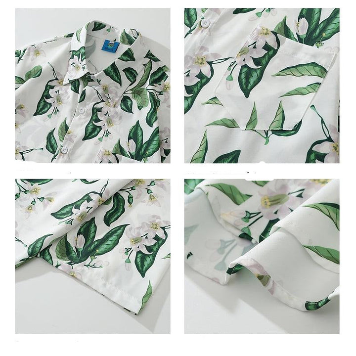 Floral Print Short-sleeved Shirt