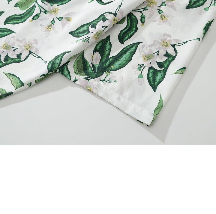 Floral Print Short-sleeved Shirt