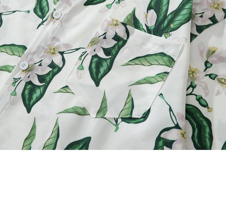Floral Print Short-sleeved Shirt