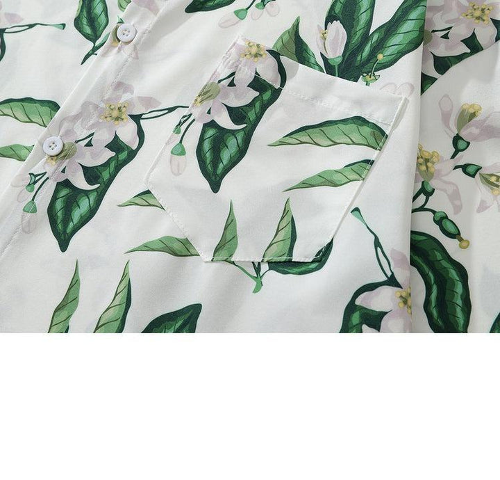 Floral Print Short-sleeved Shirt