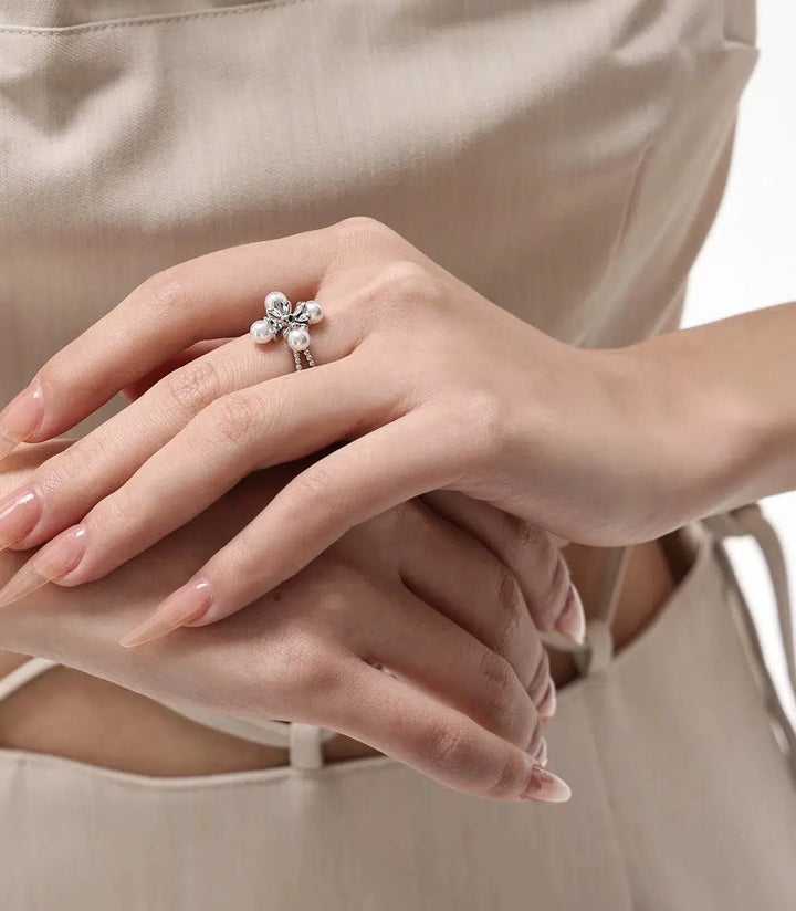 Flower Cross Ring