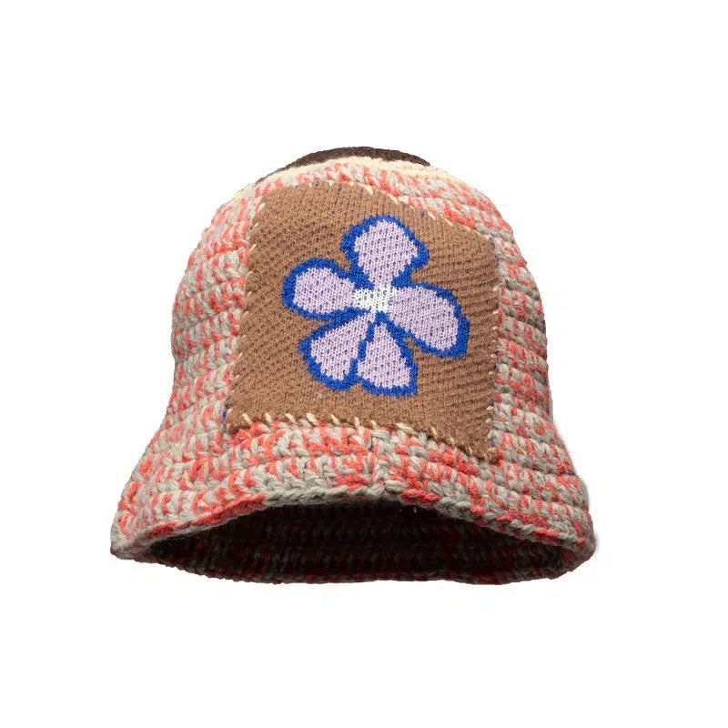 Flower Patch Knitted Fisherman Hat