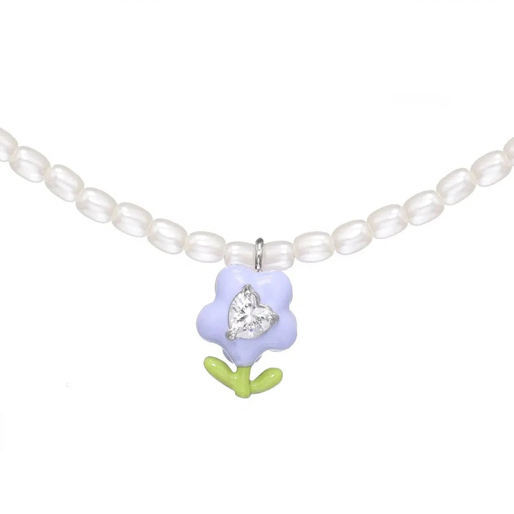 Flower Pearl Necklace