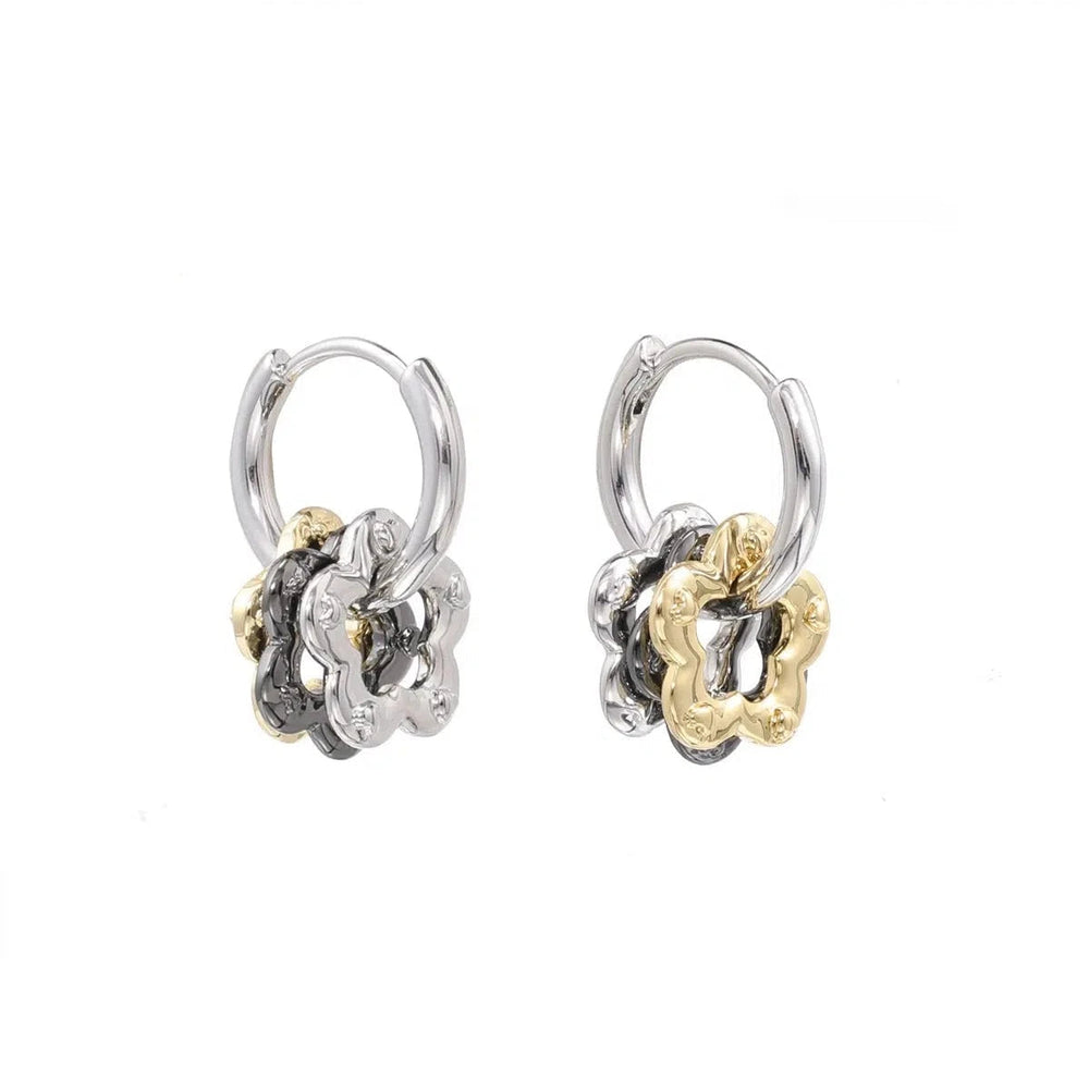 Flower Pendant Earrings