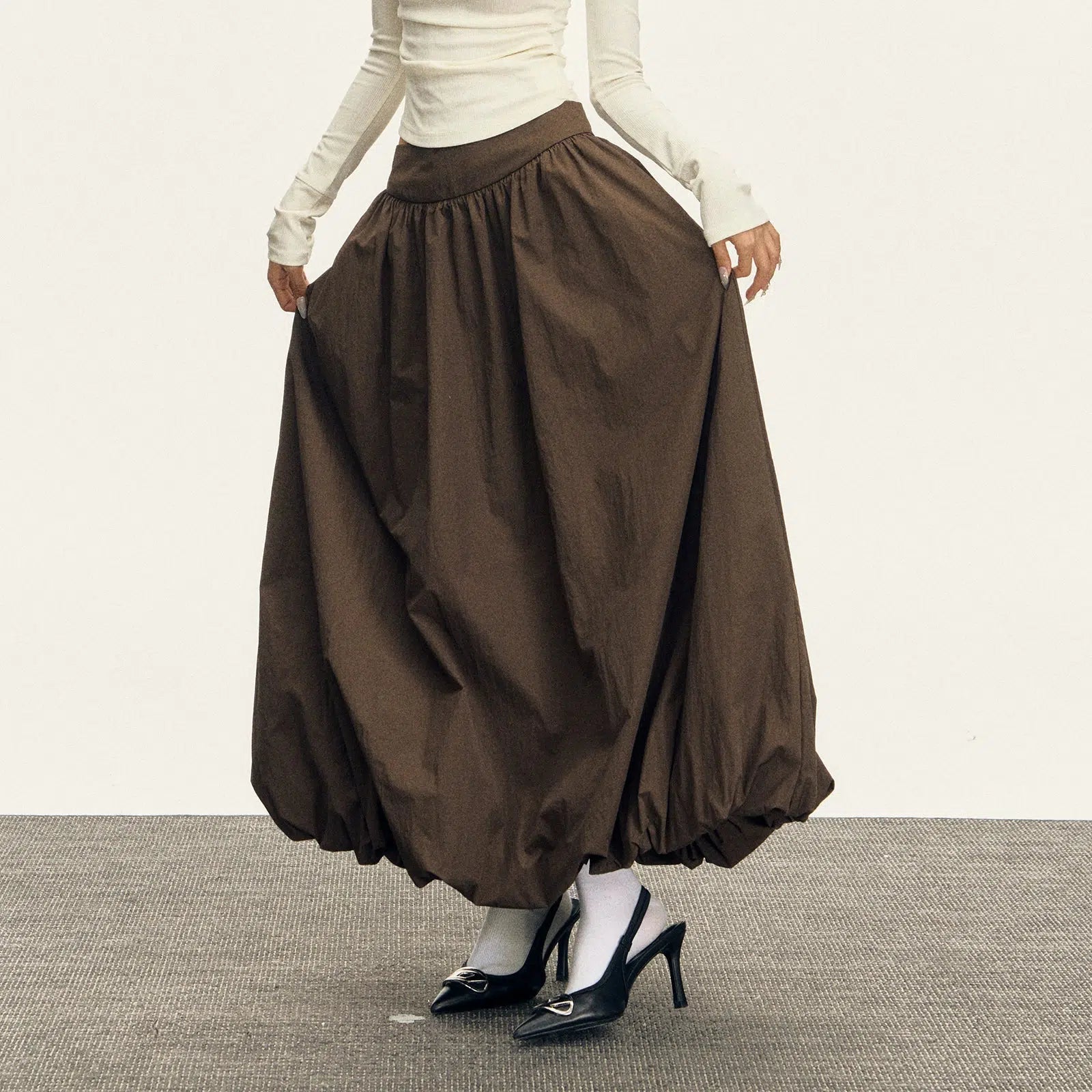 Flowy Maxi Skirt with Side Pockets