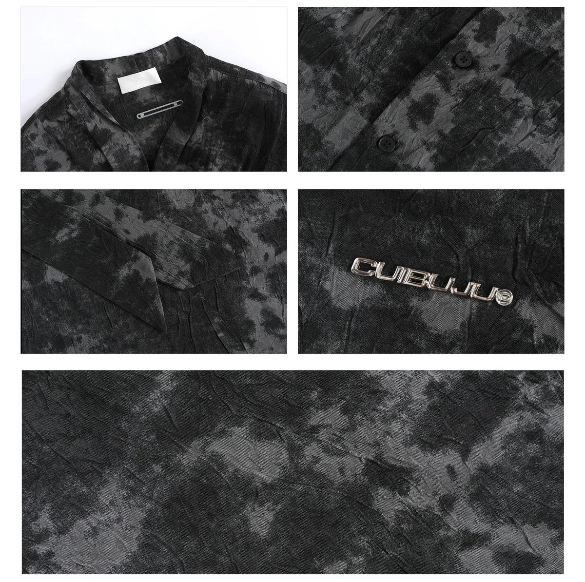 Flowy Patterned Long-Sleeve Shirt