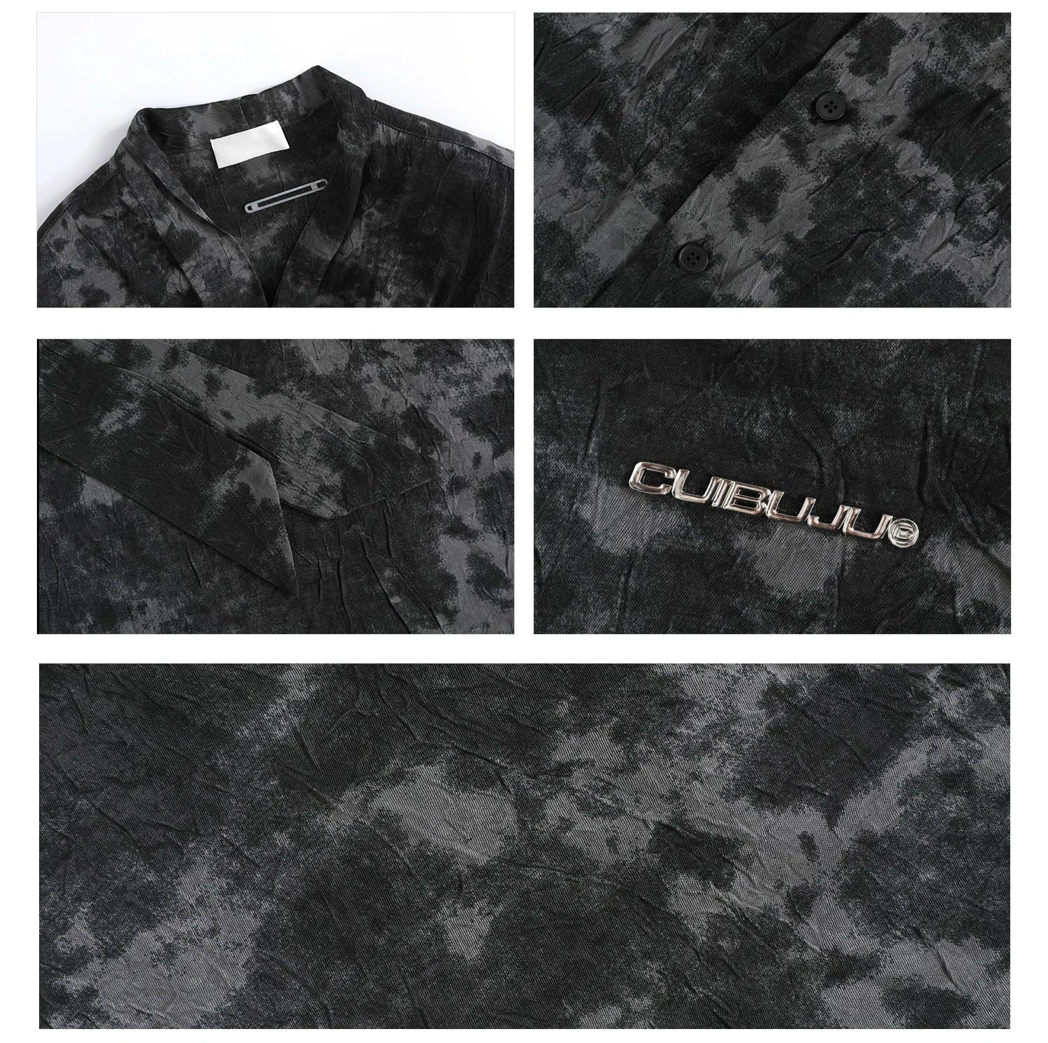 Flowy Patterned Long-Sleeve Shirt