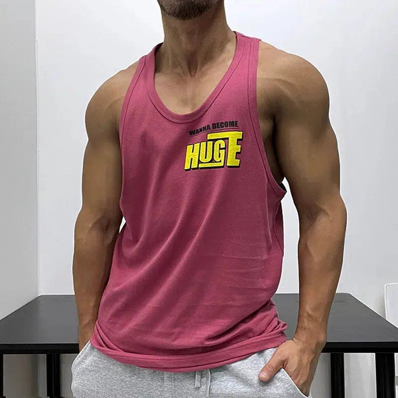Foam Printing Sleeveless Vest