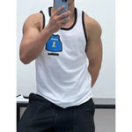 Foam Printing Slim Fit Vest