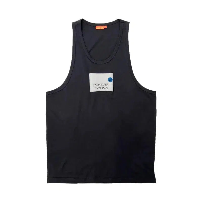 Foamed Printed Sleeveless Vest