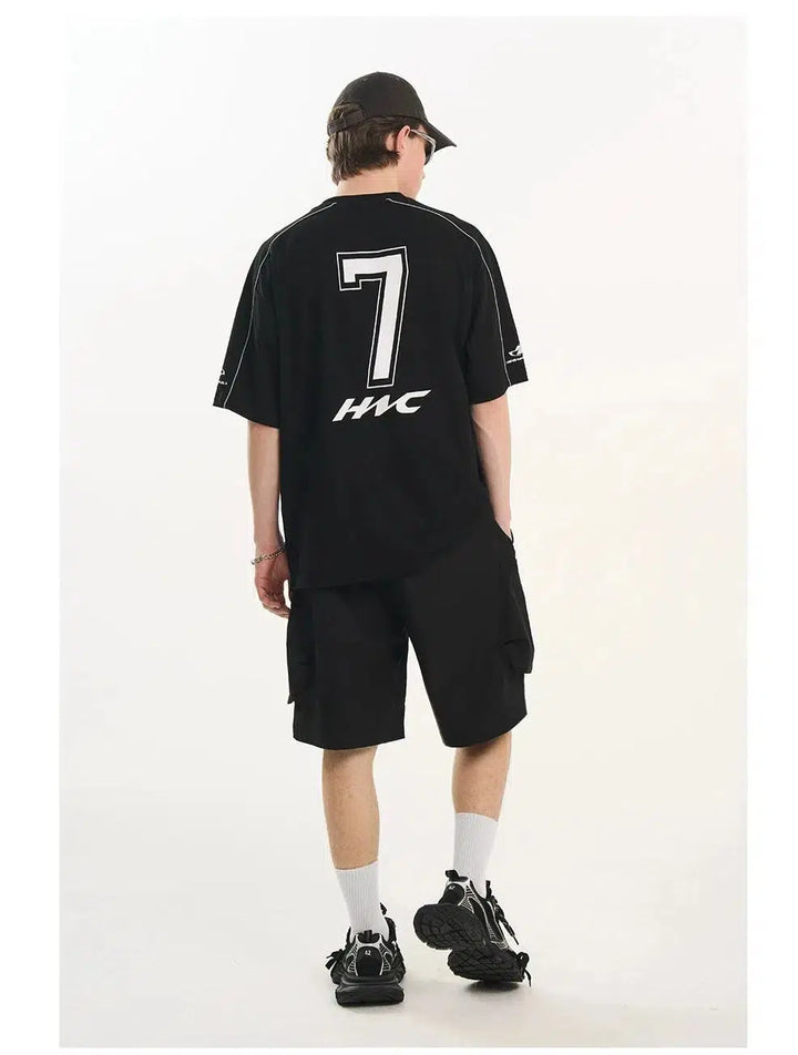Football Sports Club Stitching T-Shirt
