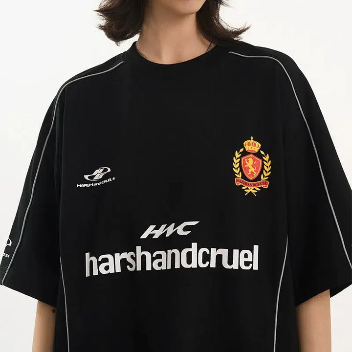 Football Sports Club Stitching T-Shirt