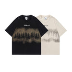 Forest Theme Printed Short-sleeved T-shirt