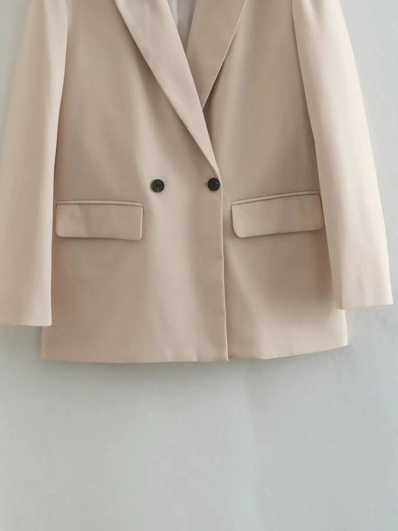 Formal Double-Breasted Blazer Jacket